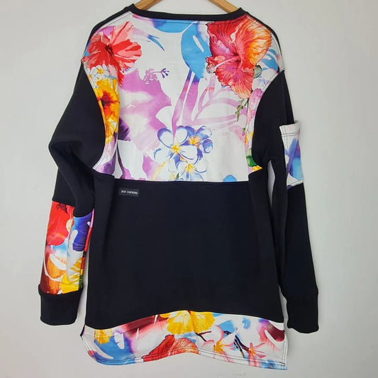 Iris (Adult L) Multi Floral Hoodie