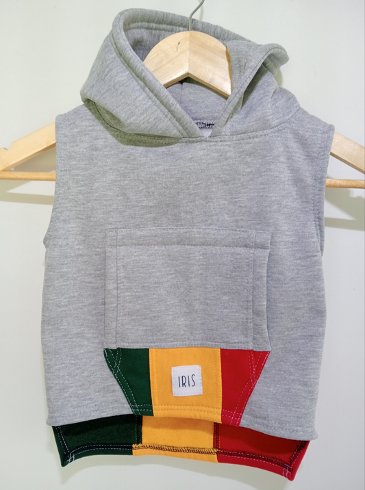 Iris (Kids S) Sleeveless Ragga hoodie